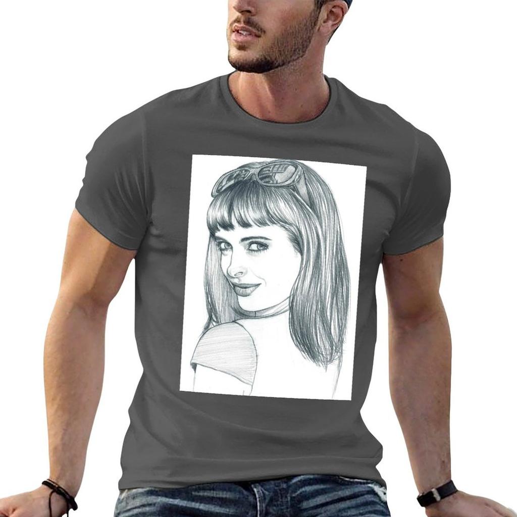 Krysten Ritter Tshirt Essential T Shirt Cotton Tshirt 100 Black Cotton Tshirt Plain For Unisex Package Tshirt