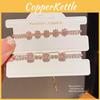 Geometric Zircon Crystal Minimalist Womens Bracelet With Gold Finish For Office Wear