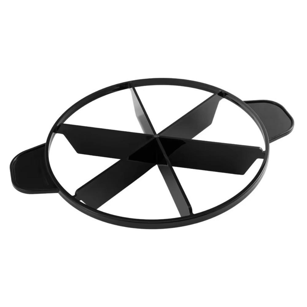 

Plastic Pizza Cutting Press with Handle Pastry Cutter Practical Cake Cutter Slicer Restaurant 6-Black