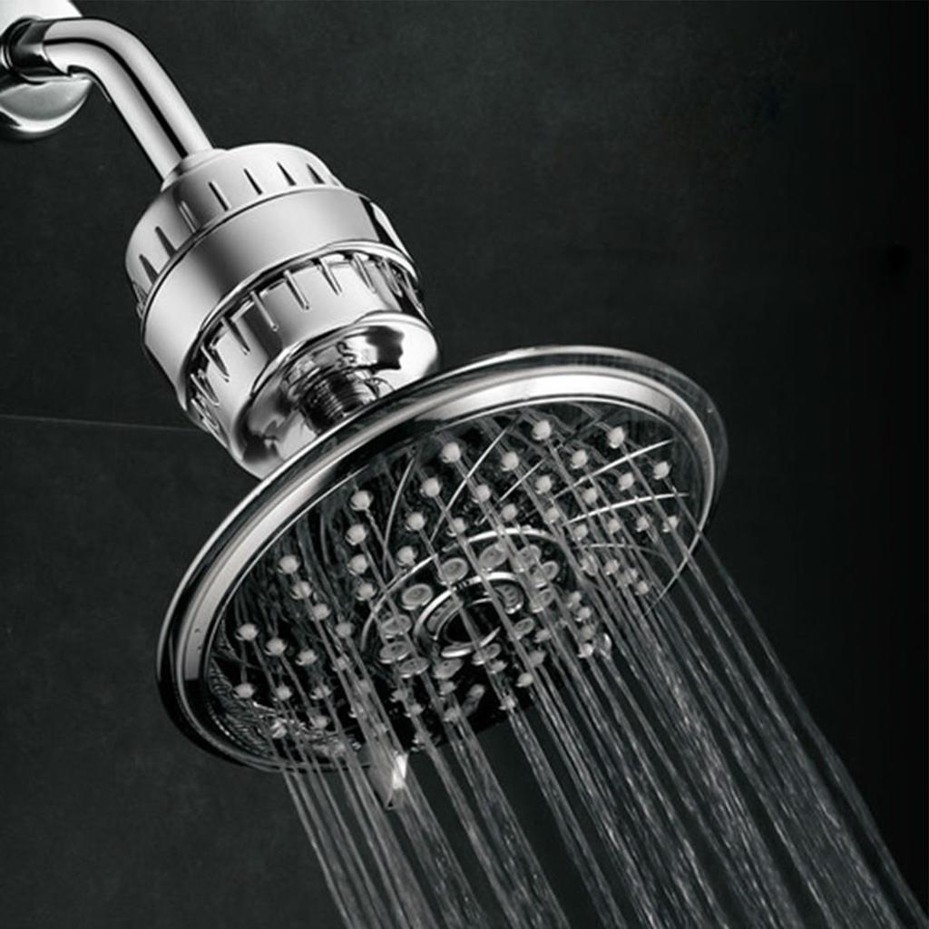 Shower Water Filter 10 Stage 1 Shell 2 Cores ABS Eco Friendly Rust Proof Shower Head Filter for Moisturizing Purifying Softening