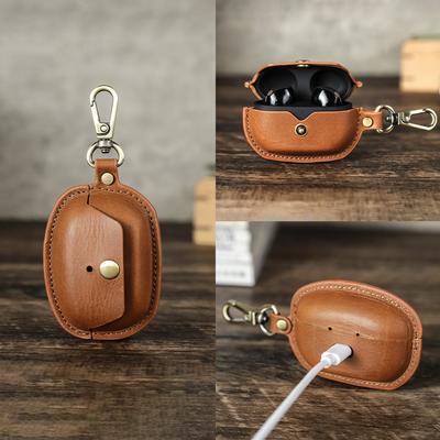 Suitable For Sony Wf-1000xm5 Leather Headphone Cover With Hooks And Portable Bluetooth Headphone Protective Cover