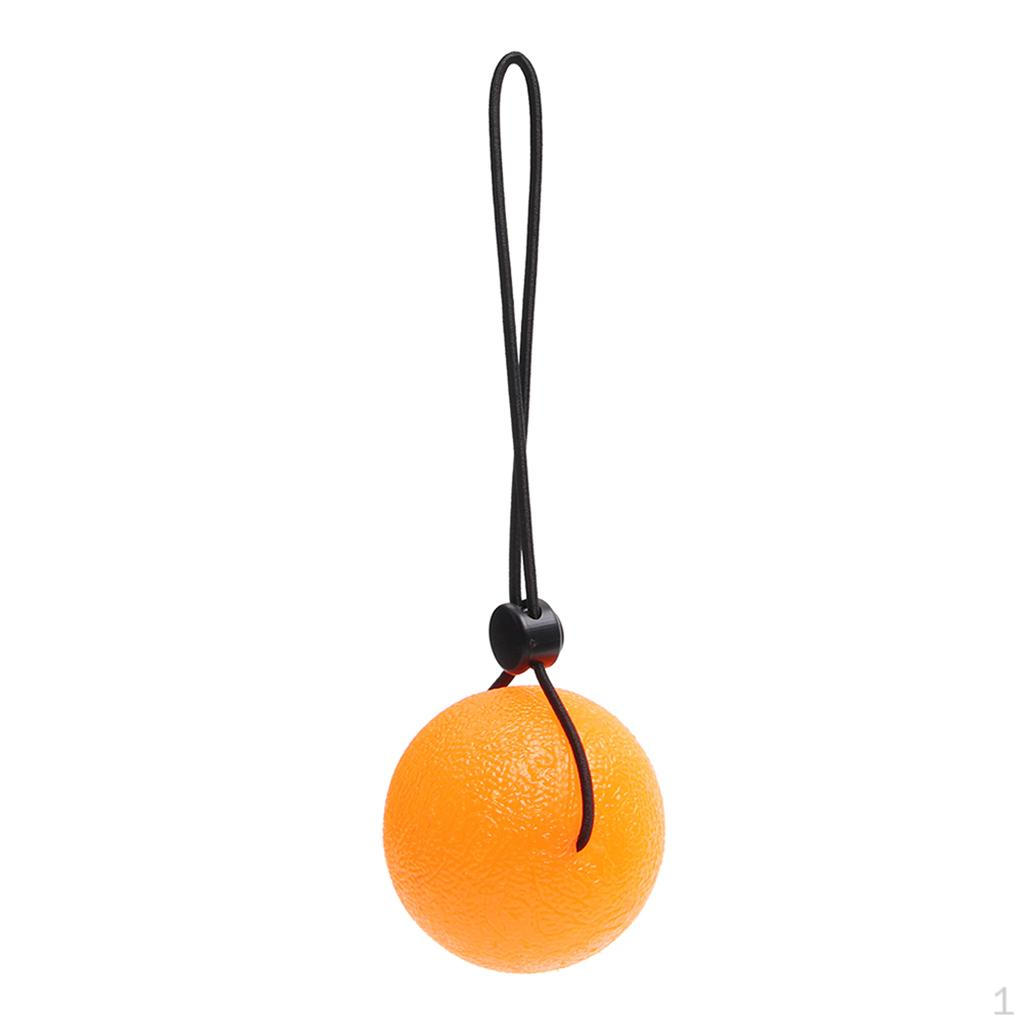 5 cm Hand Ball with Cord Silicone Exercise Stress Tool - Optional