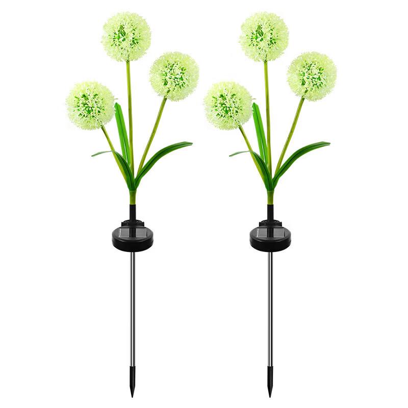 Solar Three-Head Dandelion Garden Stake Light