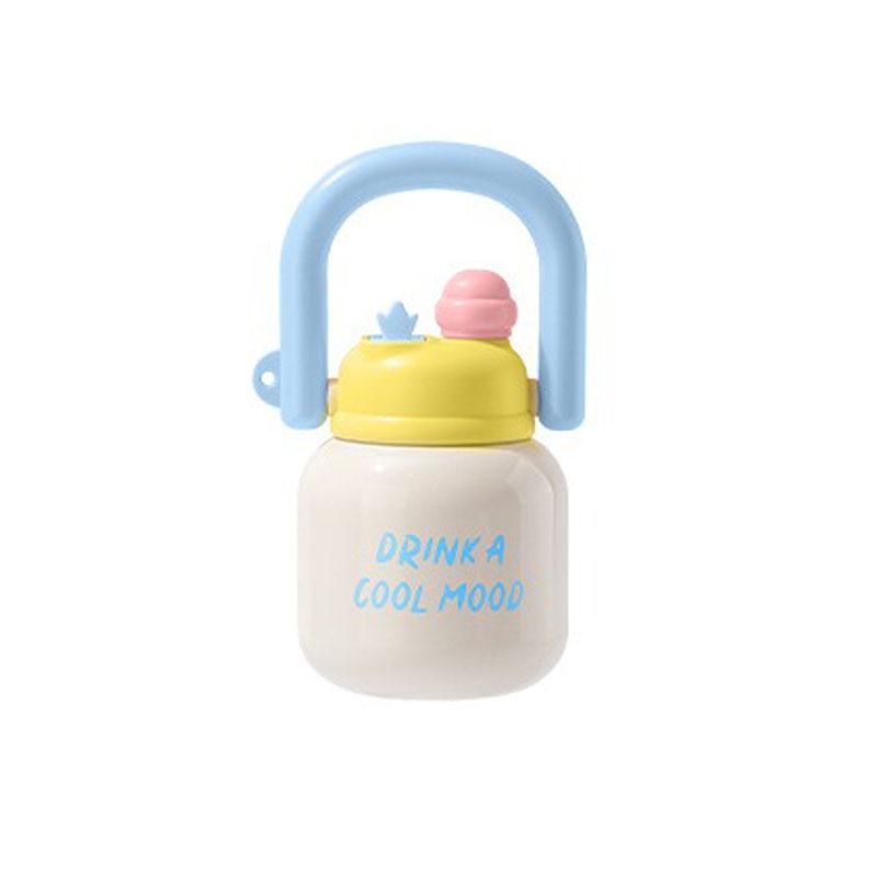 Portable Thermos Cup Stainless Steel Vacuum Flask Cold&Hot Sport Cup with Handle Car Cup Thermal Travel Mug Coffee Insulated Cup