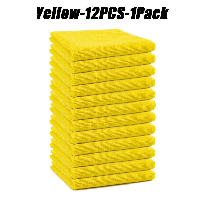 

12 шт. кухонных полотенец из ультратонкого волокна, светло-серый набор салфеток для уборки, впитывающая мягкая и удаляющая пятна ткань