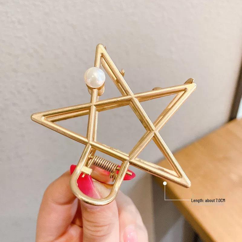 High-End Large Metal Claw Hair Clip for Women - Elegant Updo Accessory