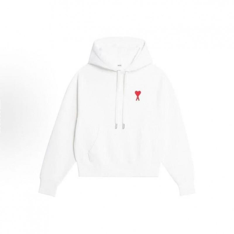 Couple Embroidered Hooded Sweatshirt Loose Fit Casual Cotton Pullover Daily Wear