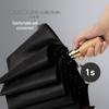 Nanqiao NQ-909 Automatic Wood Handle UV Folding Umbrella
