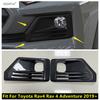 Främre Bumper Dimljus Lampor Ram Skydd Trim Kolfiber Tillbehör För TOYOTA RAV4 RAV 4 XA50 Adventure Modell -