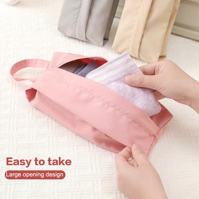 Socks And Underwear Storage Bag  High Capacity Portable Travel Sorting Small Bag Folding Hand Wash Cloth Makeup Bag