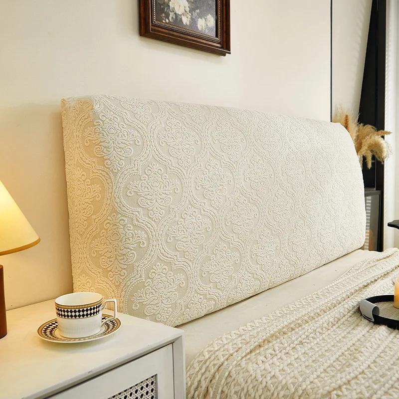Headboard Cover Elastic Bed Head Slipcover Multi-size All-inclusive Bed Backrest Cover Bedroom Decor