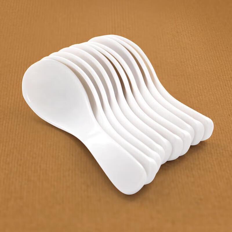 JINGRX7006 White Melamine Canteen Spoon