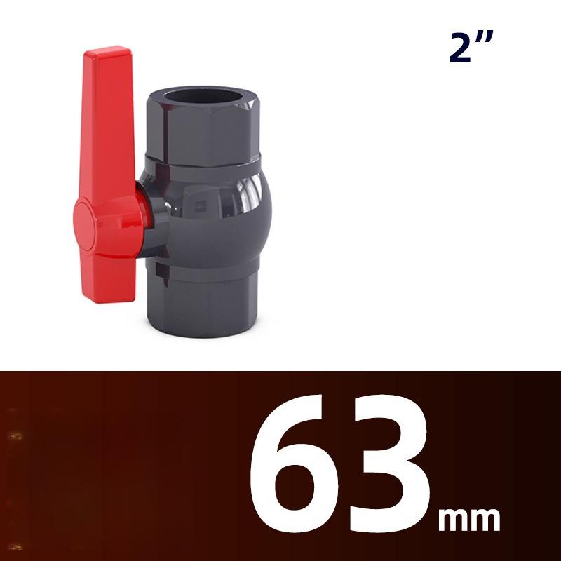 Factory PVC Water Supply Ball Valve, Chemical-grade Switch, Socket Plastic Valve, Outlet Control Valve, 1/2'' to 20mm 25mm 32mm