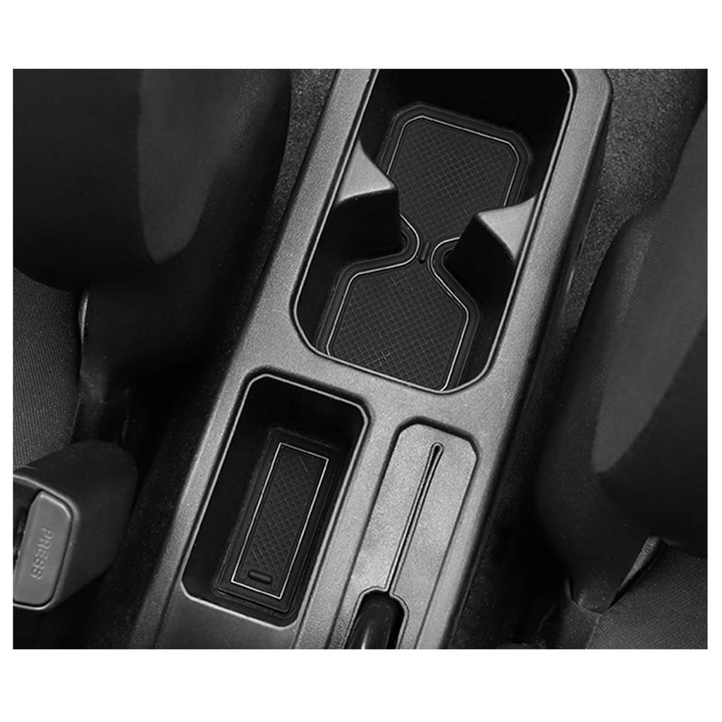 Ruiya Interior Rubber Mat for Suzuki Jimny Pocket Scratch Noise Custom Parts JB64/JB74, Non-Slip Accessory, Mat, Resistant, Reduction, (Black)