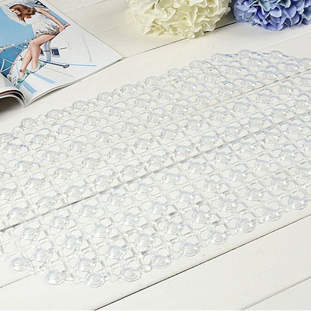 Transparent Foldable Massage Pad Sucker Shower Bath Mat Anti-slip Mat ...