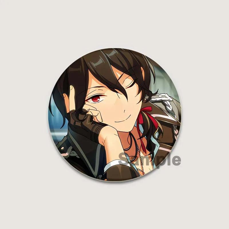 32/44/58mm Anime Ensemble Stars Pins Cartoon Characters Rei Sakuma Badge Handmade Brooches Breastpin for Backpack Clothes Gift Accessory