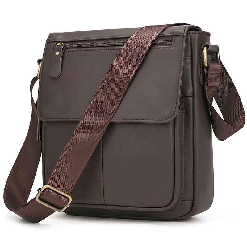 Genuine Leather Men Shoulder Bag High Quality Male Bag Cowhide Leather Crossbody Bags Men Messenger for Male