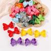 3/4/6/8inch  Boutique Handmade Colorful Solid Ribbon Grosgrain Hair Bow with Clips for Kids Girls Hair Accessories