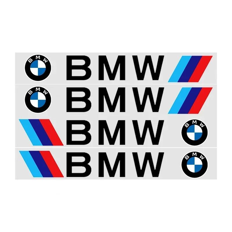 

New 4pcs Car Door Handle Decoration Sticker Wiper Decal Car Accessories For BMW M Power Performance M3 M5 X1 X3 X5 X6 E46 E