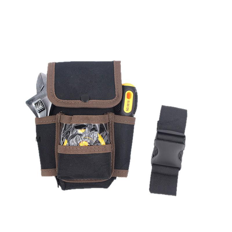 Electrician Waist Tool Bag: Multifunctional Canvas Pouch for Repair & Decoration Work