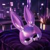 Fashionable Rabbit Ears Mask Halloween Bunny Mask, Cosplay Face with Long for Ears, Lightweight Plastic Cushion Masquerade Party Costume Comfortable