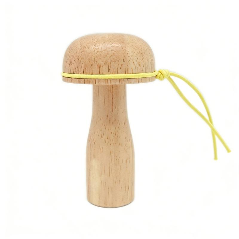 Eggs Shape Wood Mending Tool Wooden Darning Mushroom Set With Large Eye Needle and Colored Thread for Knitting Repair
