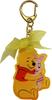 Locked Winnie the Pooh Acrylic Keychain with Ribbon IKE221 /