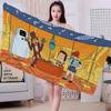 Cartoon S-SuperjailS Big Microfiber Beach Towels Quick Dry Towel Sand Beach Towels Pool Towel for Travel Swim Pool Yoga