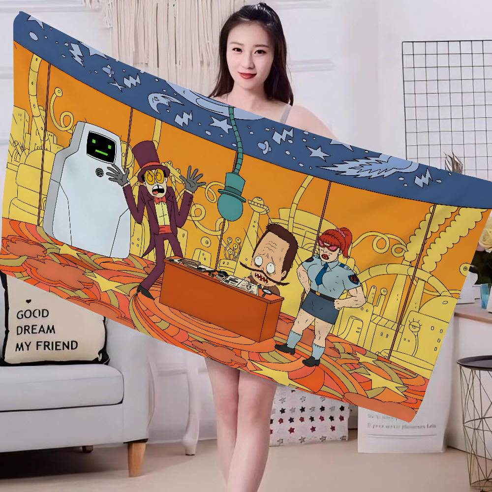 Cartoon S-SuperjailS Big Microfiber Beach Towels Quick Dry Towel Sand Beach Towels Pool Towel for Travel Swim Pool Yoga