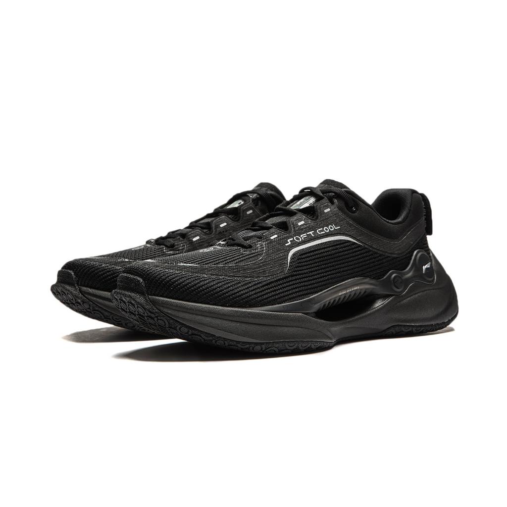Li Ning Sapatos Casuais Leves Respiráveis Resistentes à Abrasão com Amortecimento Soft COOL Masculino Preto AGLU025-1