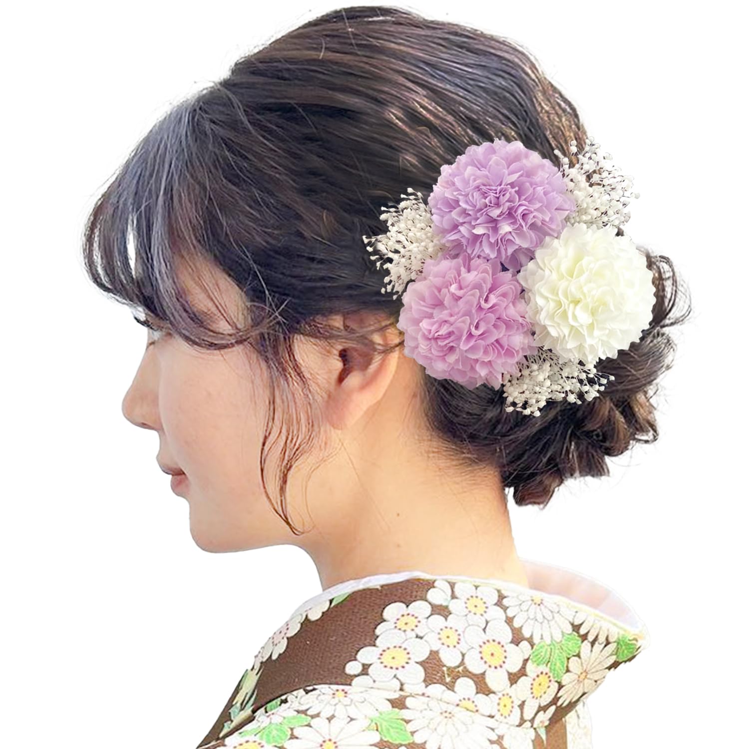 

Барамолы Сохраненный Искусственный Японский Фиолетовый Орнамент, Сити-Го-Сан, Церемония Совершеннолетия, Цветы, Гипсофила, Свадьба, Выпускной,