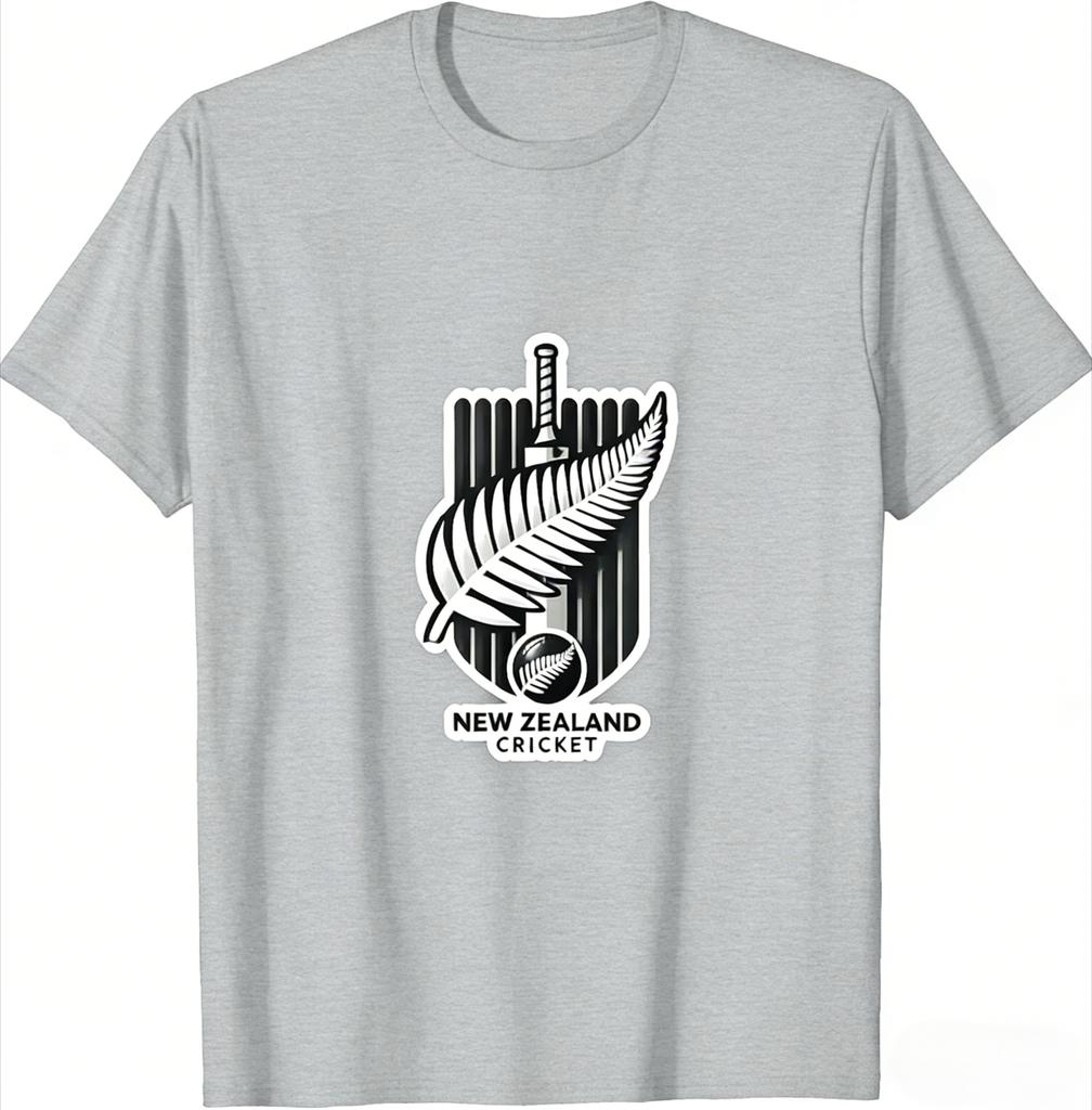 2026 New Zealand Cricket Celebrating The Spirit Printed T Shirt Vintage Top for Everyday Wear Homme Soft Comfortable Summer Tee