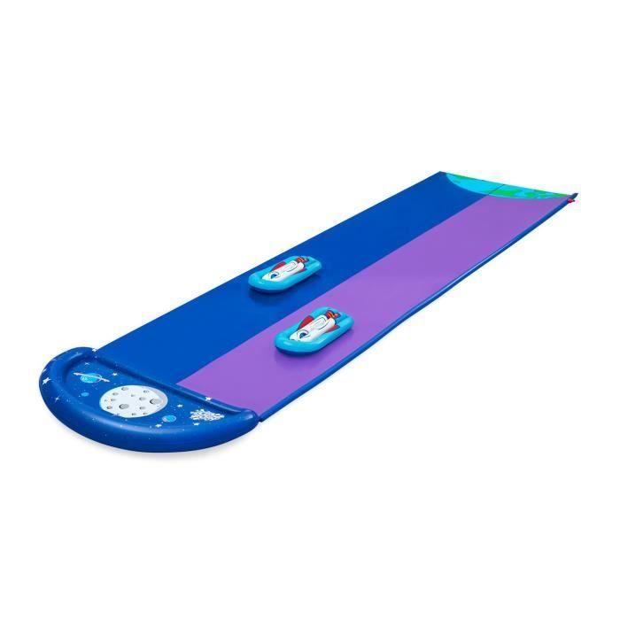 Tapis De Glisse - BESTWAY - Lunar Launch - 2 Pistes - 4,88 M - Pour Enfants À Partir De 6 Ans