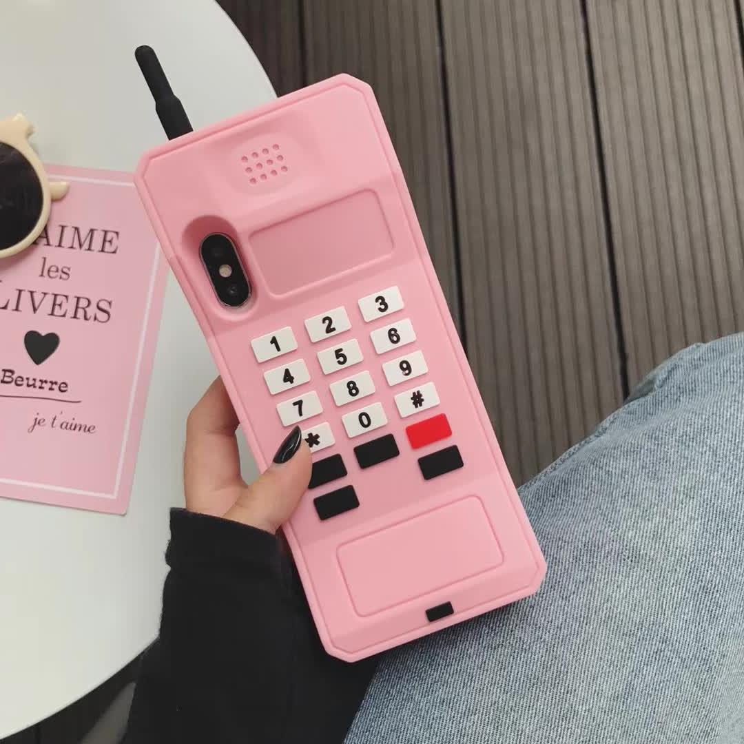 

Силиконовый милый чехол для телефона, защитный чехол для iPhone 6s 7 8 Plus XS 11/12/13/14/15/16 Pro Max for iPhone 12/12 Pro розовый