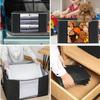 1Pc Portable Large Capacity Quilt Storage Bags Quilted Clothes Organizer with Visual Window, Perfect Home Finishing Storage Bag