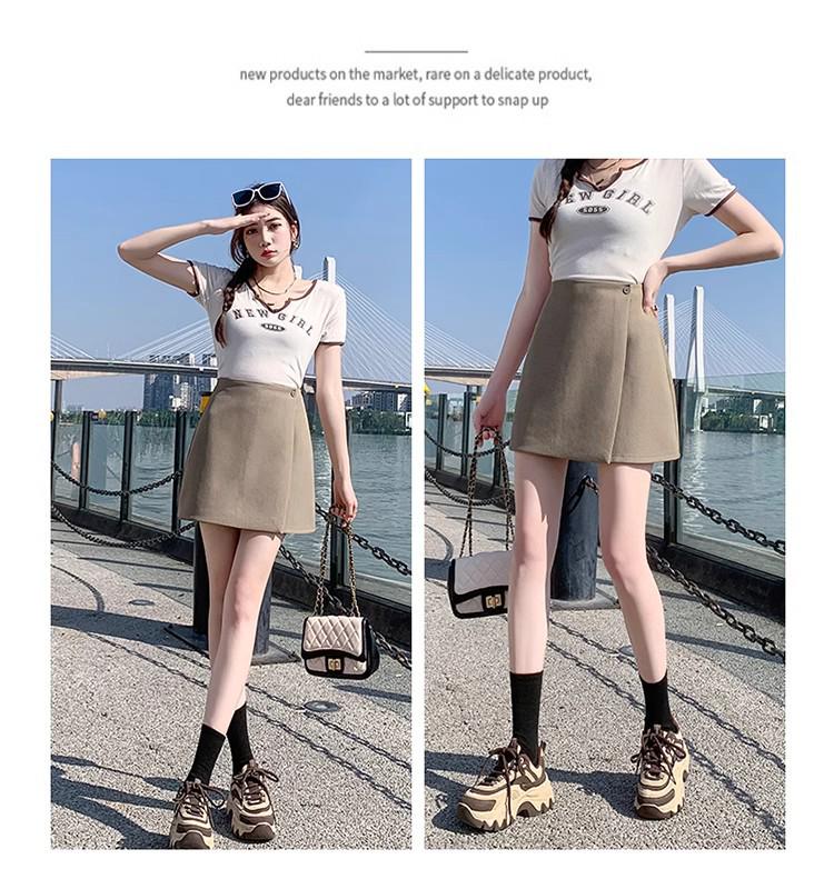 Women's Irregular High-Waist A-Line Skirt - Spring/Summer 2025 Bodycon Style, Anti-Exposure, Professional Casual Wear