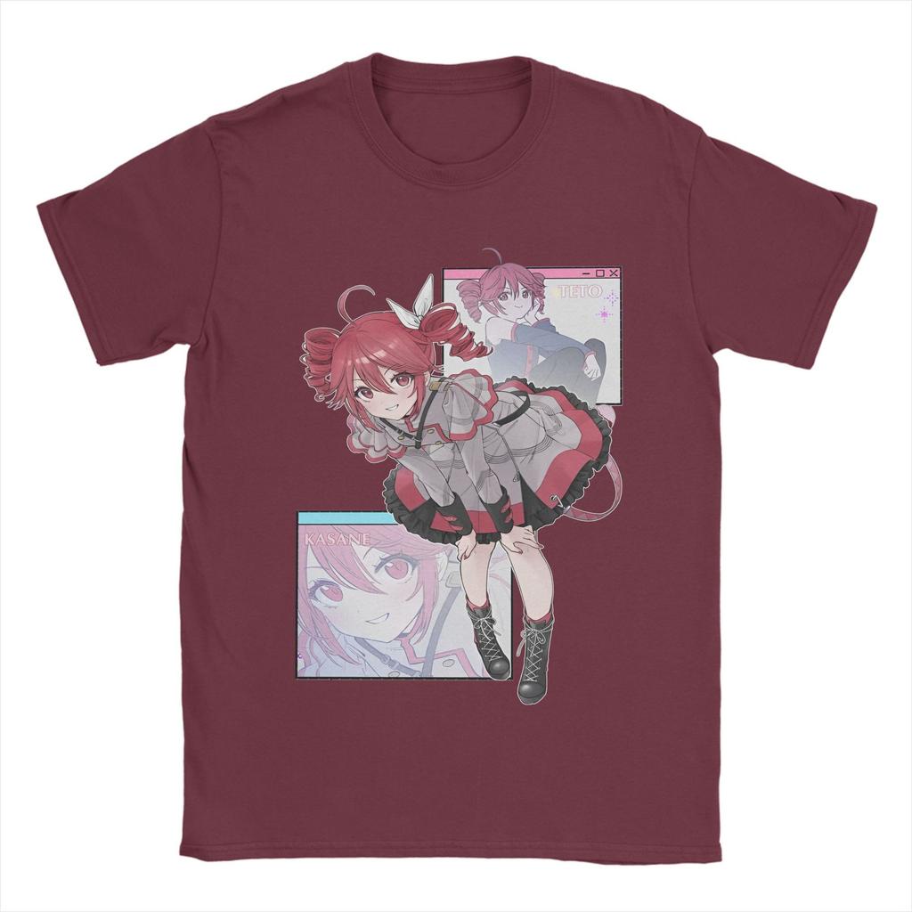 Oversized T Shirt Beach Kasane Teto  Fashion T-Shirts   Hip Hop  Cotton Tshirt for Mens Awesome Cheap Print Short Sleeve Tees