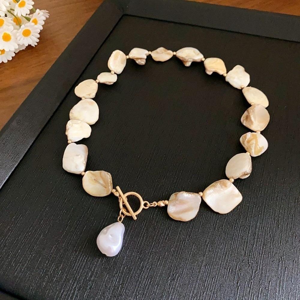 Irregular Shell Shell Necklace Bohemian Style Seashell Choker New Clavicle Chain Women's Fashion