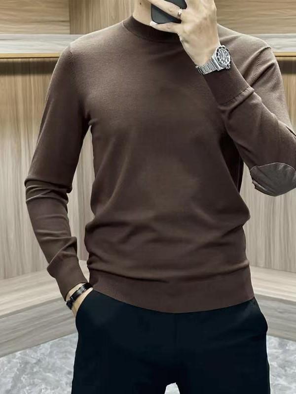 2024 Autumn Men's High-Stretch Knit Long Sleeve Base Layer Shirt