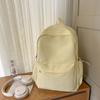 Solid Color Lightweight Nylon Junior Senior High School Schoolbag