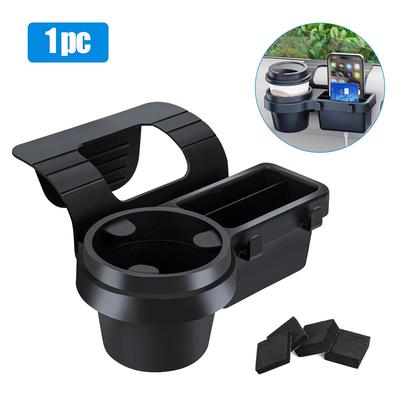 Car Cup Stand Phone Holder Mount Tray Side Door Window Storage Barrel Pocket Hanging Storage Rack With Auto Interior Accessories