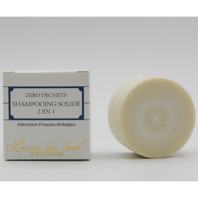 LUEUR DU SUD SHAMPOOING SOLIDE 2 EN 1 BIO 80 g