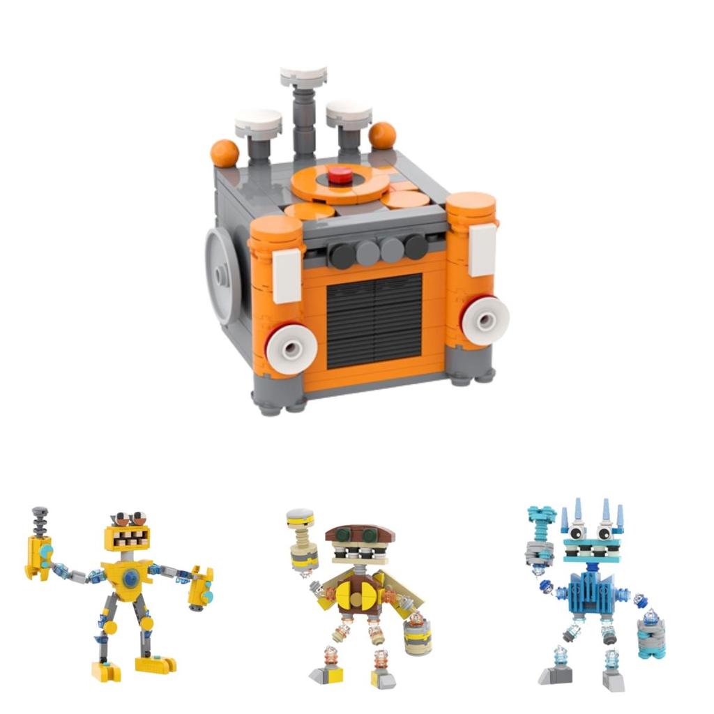 Moc My Singing Monster Educational Building Blocks For Intellectual Development And Parent-child Communication In Stock