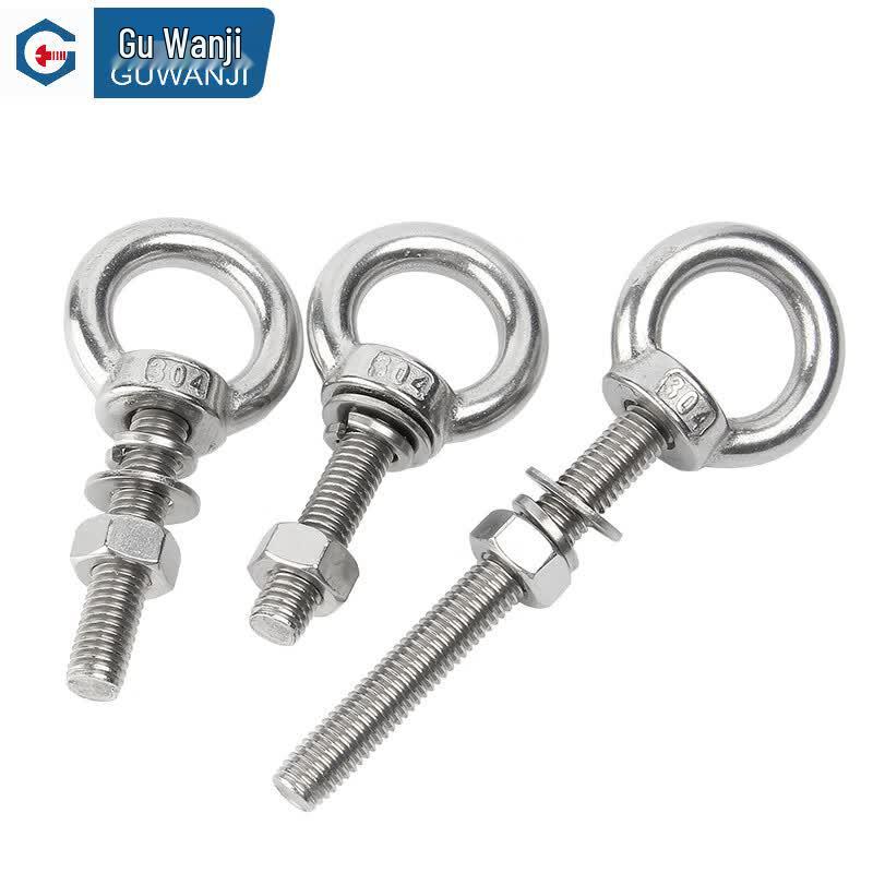 GUWANJI 304 Stainless Steel Lifting Eye Bolt & Washer Combination Set