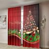 2 Pieces, Shiny Christmas Tree Curtains -30% Blackout - Suitable for Living Room, Bedroom, Kitchen, Home Decoration