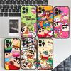 Crayons Shin-chan Phone Case For iPhone 16 15 14 11 12 13 Mini Pro XS Max Cover 6 7 8 Plus X Funda Shell
