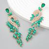 Fashion Design Style Geometric Leaf-shaped Earrings for Women