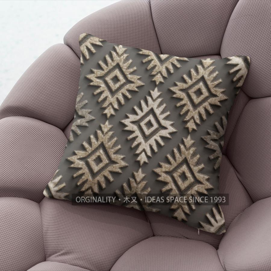 Bohemian Geometric Aztec Throw Pillow Covers Pattern Cushion Cover Suitable For Sofa Bedroom Car Pillow Cover