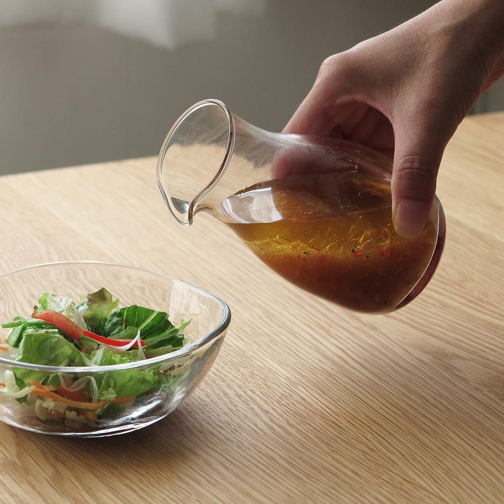 ADERIA Cold Sake Set of Made In Dishwasher Commercial with a Perfect for Serving Cold Dipping and Dashi Hand-Possible Carafes, 290ml, 3, Japan, Safe,