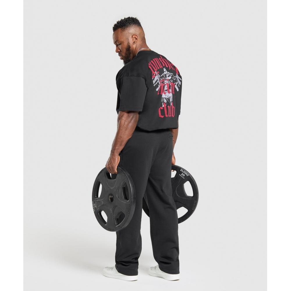 Gymshark TRIKO LifTing Club Černé kondiciace Červená A1c8b Bc1d